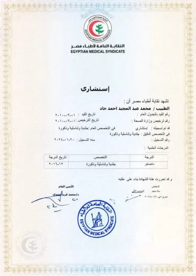 دكتور محمد عبد المجيد استشاري الجلدية والتناسلية