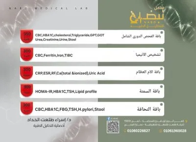 معمل نبض للتحاليل الطبية دكتورة إسراء طلعت
