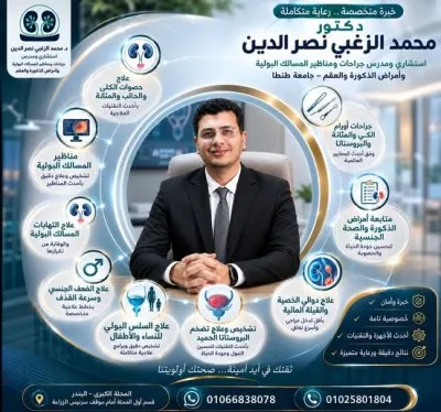 دكتور محمد الزغبي نصر الدين استشاري مسالك بولية و ذكورة و عقم