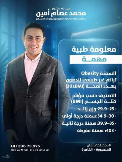 دكتور محمد عصام امين إستشاري الجراحة العامة و المناظير