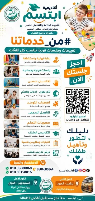 أكاديمية ابتسم للتأهيل وتنمية المهارات دكتورة سالي الزغبي
