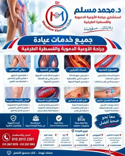 دكتور محمد مسلم دكتوراه جراحة اوعية دموية و قدم سكري