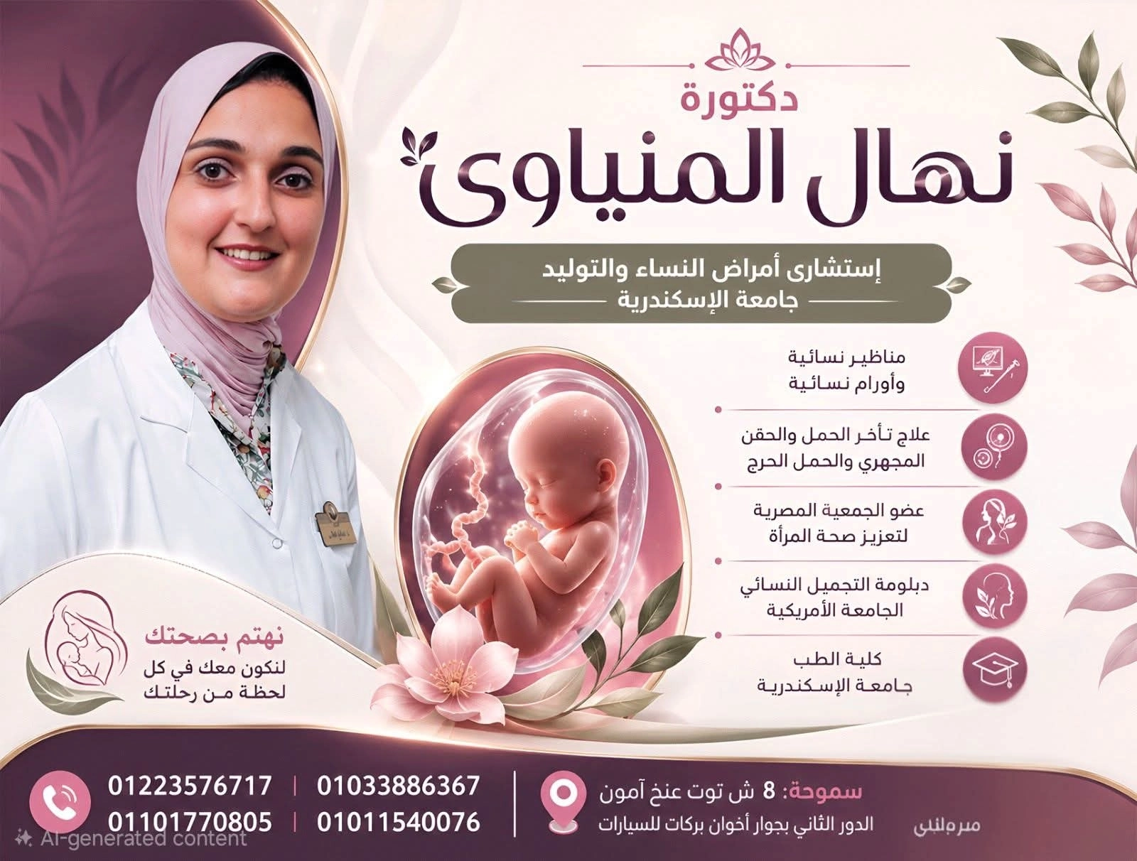 دكتورة نهال المنياوى إستشارى النساء والتوليد
