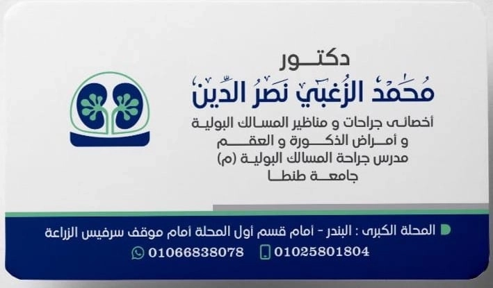 دكتور محمد الزغبي نصر الدين اخصائي مسالك بولية و ذكورة و عقم
