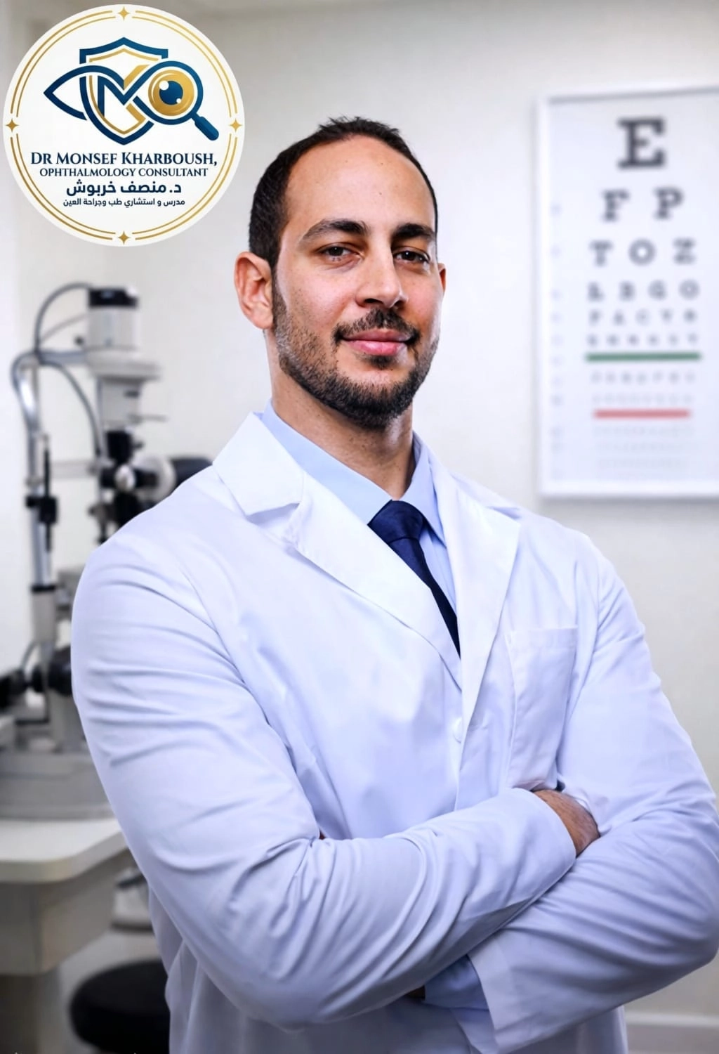 دكتور منصف ابراهيم خربوش مدرس طب و جراحة العين