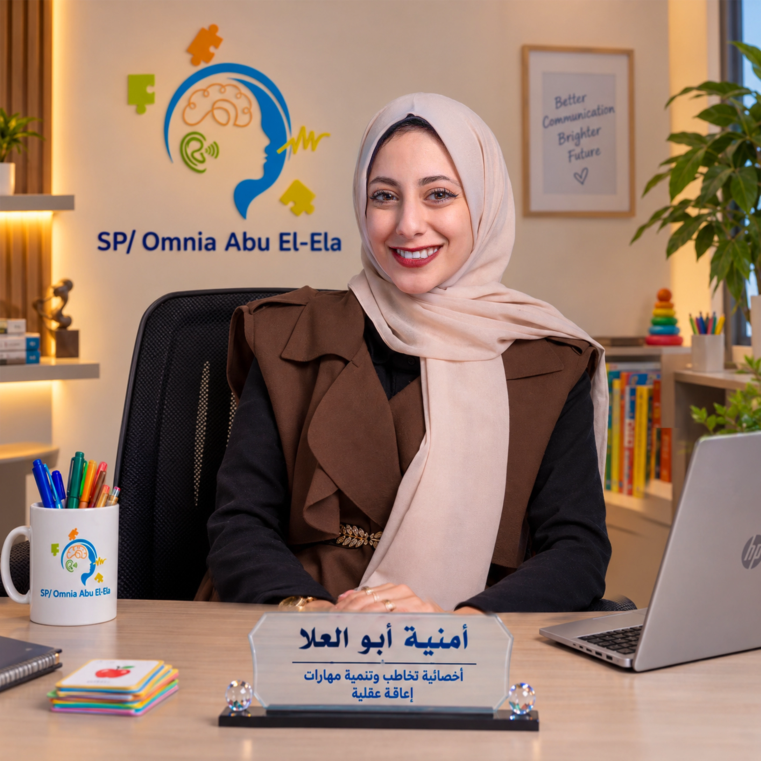 الاخصائية أمنية أبو العلا بكالوريوس تربية خاصة إعاقة عقلية